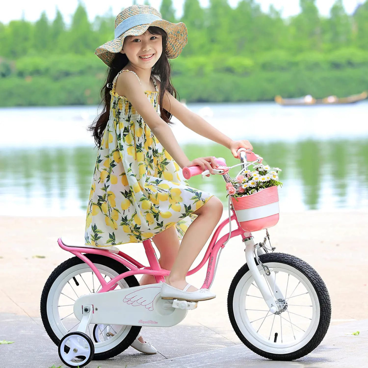 Royal Baby Little Swan Pink Bicycle for Girls image 7